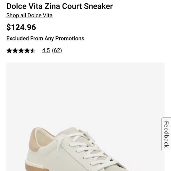 Dolce Vita Zina Court Sneaker - in white - Picture 8 of 9